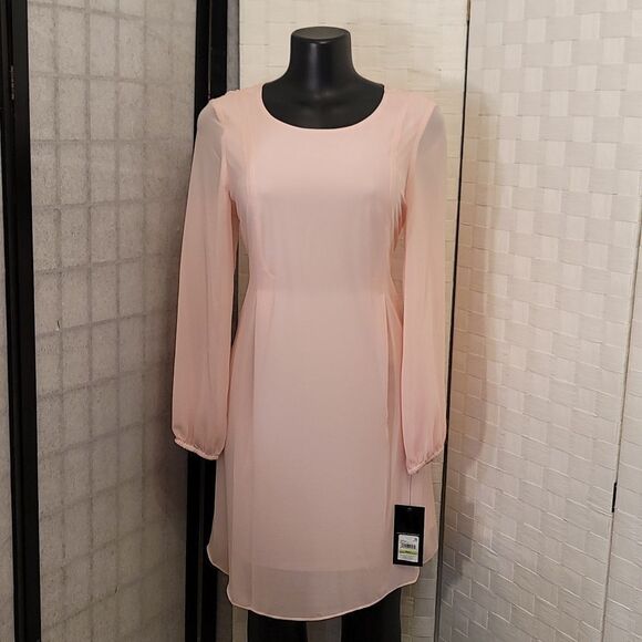 BRAND NEW NINE WEST LONG-SLEEVE SHIFT DRESS - Picture 3 of 16